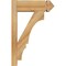 Ekena Millwork Balboa Rough Sawn Arts and Crafts Outlooker, Western Red Cedar, 6"W x 16"D x 24"H OUT06X16X24BOA03RWR - alternate 2